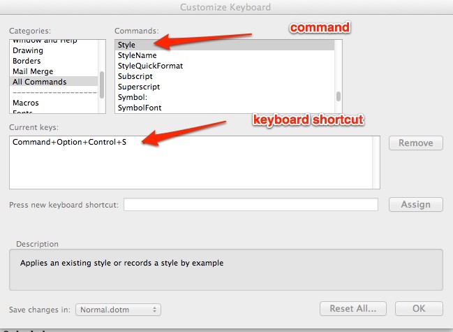 Word Insert Comment Shortcut Mac